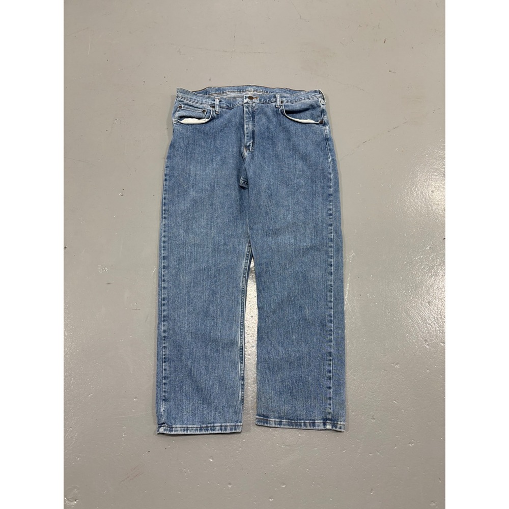 Wrangler Authentic Mens Relaxed Fit Jeans‎ Medium Wash 38x29 9KRLAVS Blue Denim